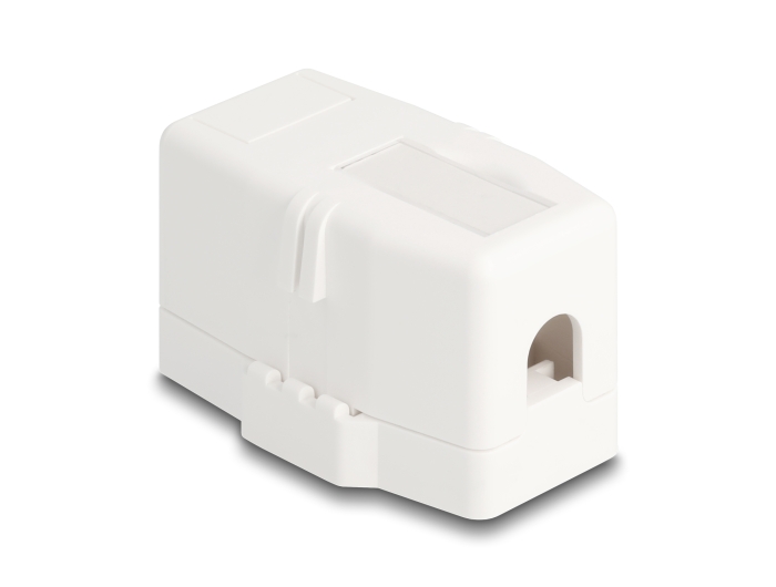Delock Keystone Leergehäuse 1 Port mit magnetischer Unterseite, weiß #3 