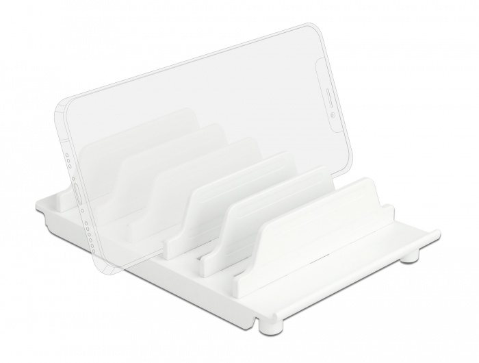 Delock Geräteständer für 6 Tablets oder Smartphones weiß #4 