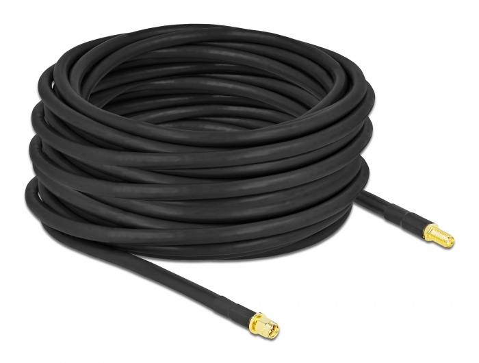 Delock Antennenkabel SMA Stecker zu SMA Buchse LMR/CFD300 15 m low loss #2 
