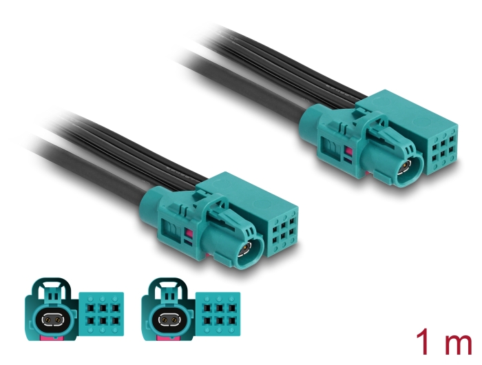 Delock Kabel HDMTD Z single + Powerpin Buchse zu HDMTD Z single + Powerpin Buchse 1 m #1 