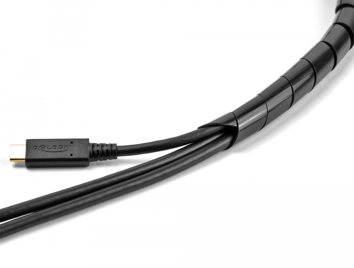 Delock Spiralschlauch flexibel 2 m x 16 mm schwarz #3 