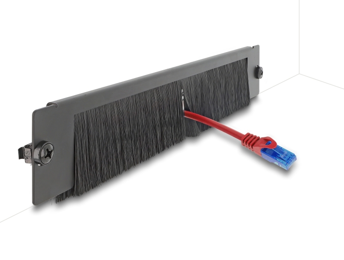 Delock Bürstenleiste universell 350 x 55 mm schwarz #1 
