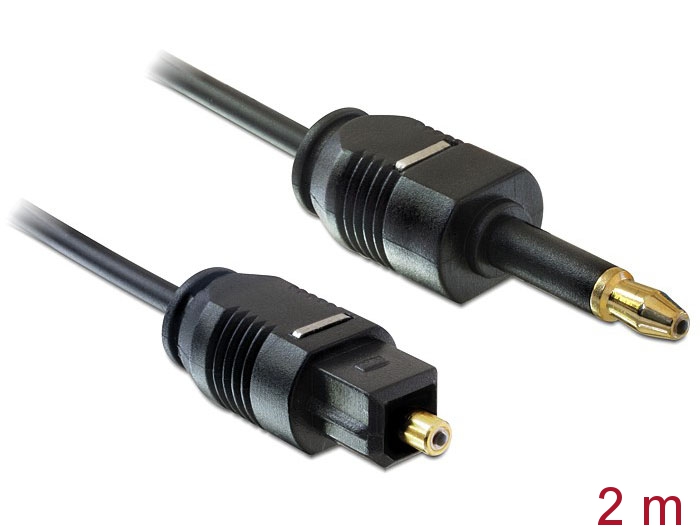 Delock Kabel Toslink Standard Stecker > Toslink mini 3,5 mm Stecker 2 m #1 