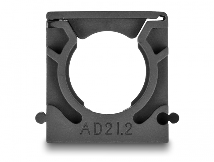 Delock Kabelschlauchhalter mit Verschlussclip 21,2 mm 4 Stück schwarz #3 