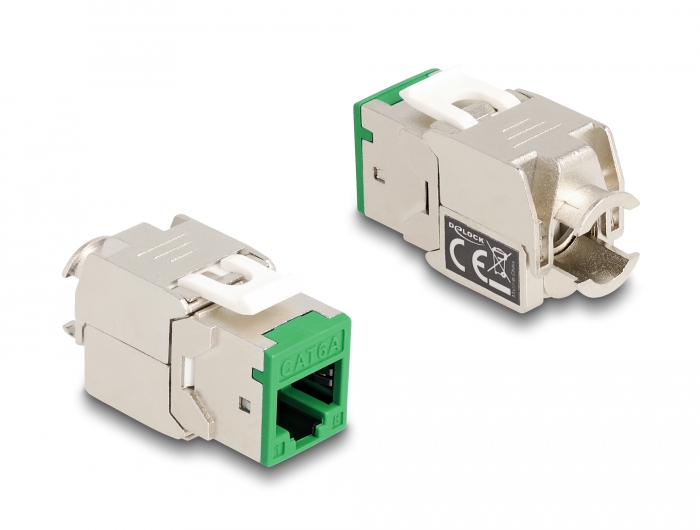 Delock Keystone Modul RJ45 Buchse zu LSA Cat.6A werkzeugfrei farbig Set 8 Stück #6 