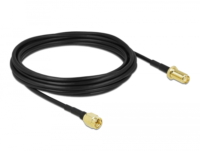 Delock Antennenkabel SMA Stecker zu SMA Buchse LMR/CFD100 5 m low loss #2 