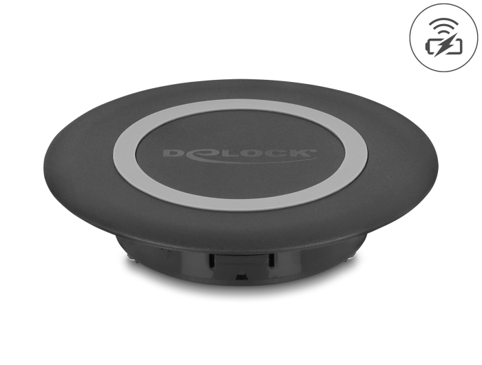 Delock Wireless Charger 15 W für Tischeinbau schwarz #1 