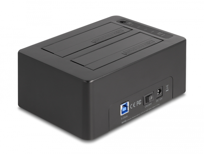 Delock USB Dual Dockingstation für 2 x SATA HDD / SSD mit Klon Funktion und Card Reader + zusätzlichem USB Port #2 