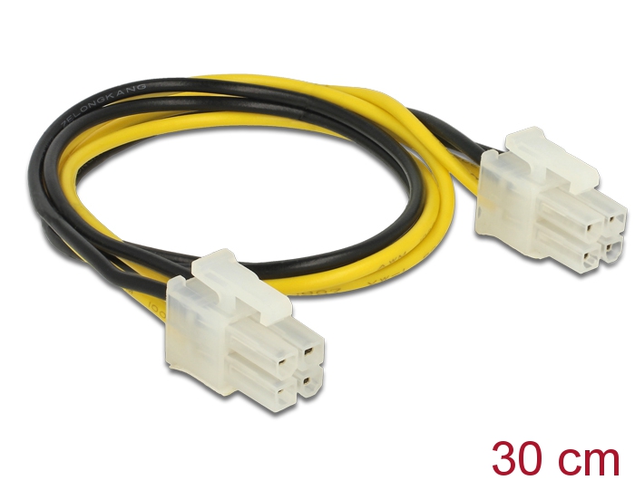 Delock Stromkabel P4 Stecker > P4 Stecker 30 cm #1 