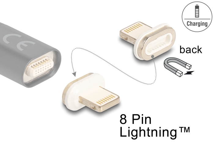 Delock Magnetischer Adapter 8 Pin Lightning™ Stecker #1 