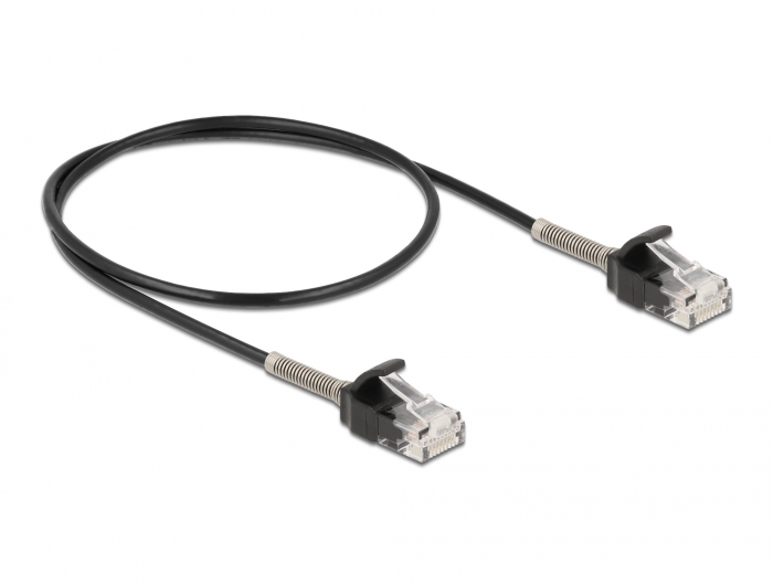 Delock Kabel RJ45 Stecker zu RJ45 Stecker mit Knickschutz Cat.6A 50 cm schwarz #2 