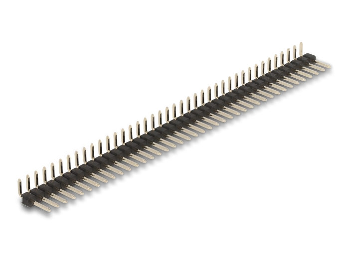 Delock Stiftleiste 40 Pin, Rastermaß 2,54 mm, 1-reihig, gewinkelt, 5 Stück #2 