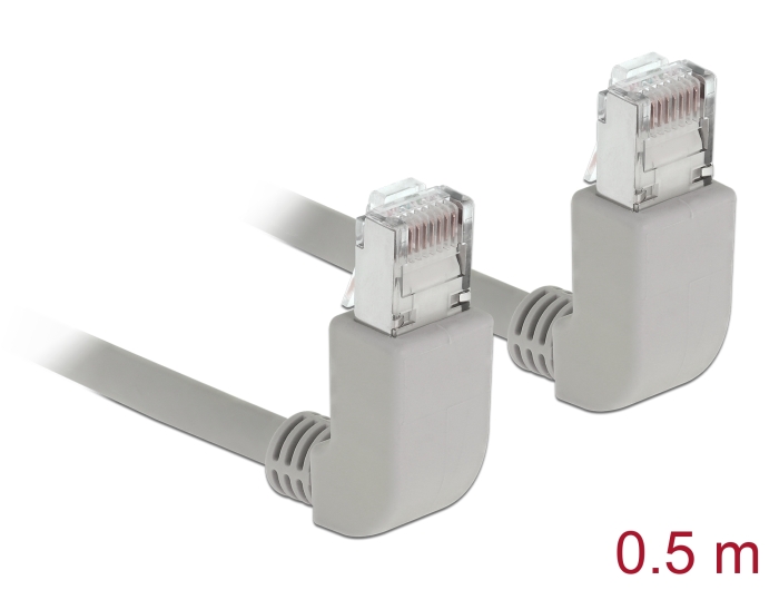 Delock Netzwerkkabel RJ45 Cat.5e SF/UTP oben / oben gewinkelt 0,5 m #1 