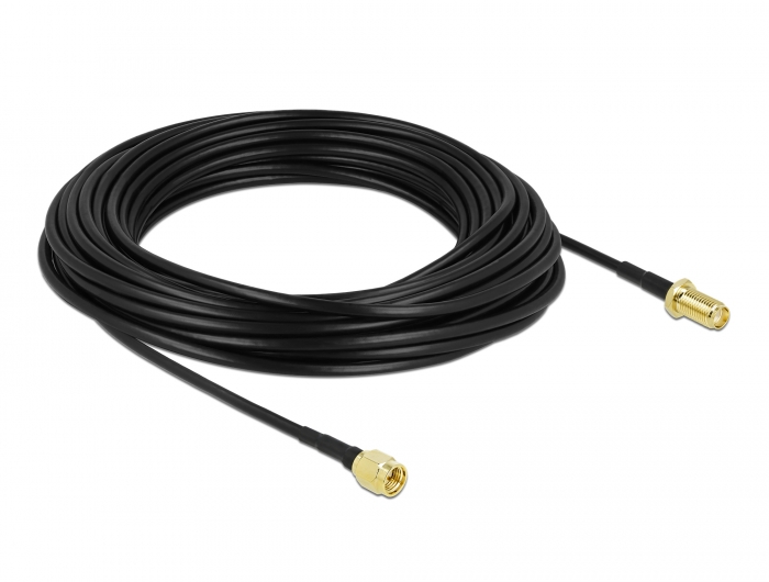 Delock Antennenkabel SMA Stecker zu SMA Buchse LMR/CFD100 15 m low loss #2 