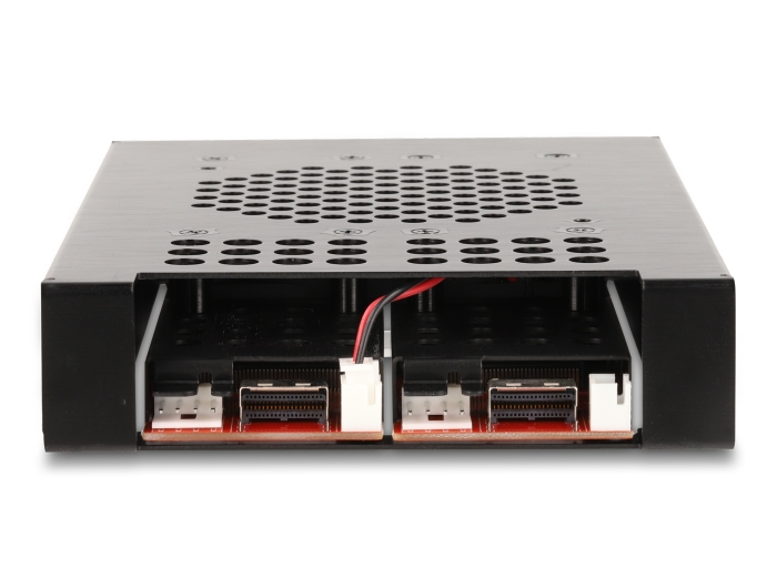 Delock 3.5″ Wechselrahmen für 2 x M.2 NVMe SSD mit Slim SAS SFF-8654 Anschluss #5 