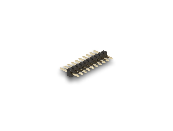 Delock Stiftleiste 10 Pin, Rastermaß 1,27 mm, 1-reihig, gerade, 5 Stück #2 