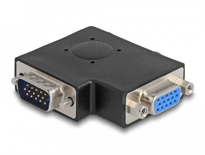 Delock Adapter VGA Stecker > VGA Buchse 90° seitlich gewinkelt #1 