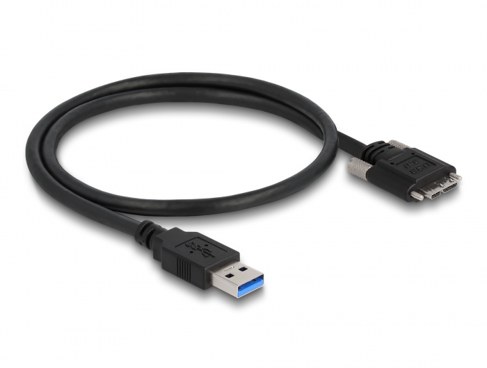 Delock Kabel USB 3.0 Typ-A Stecker zu Typ Micro-B Stecker mit Schrauben 0,5 m #2 