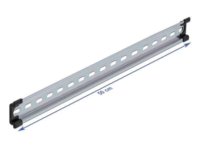 Delock Hutschiene 35 x 7,5 mm (50 cm) Stahl #2 