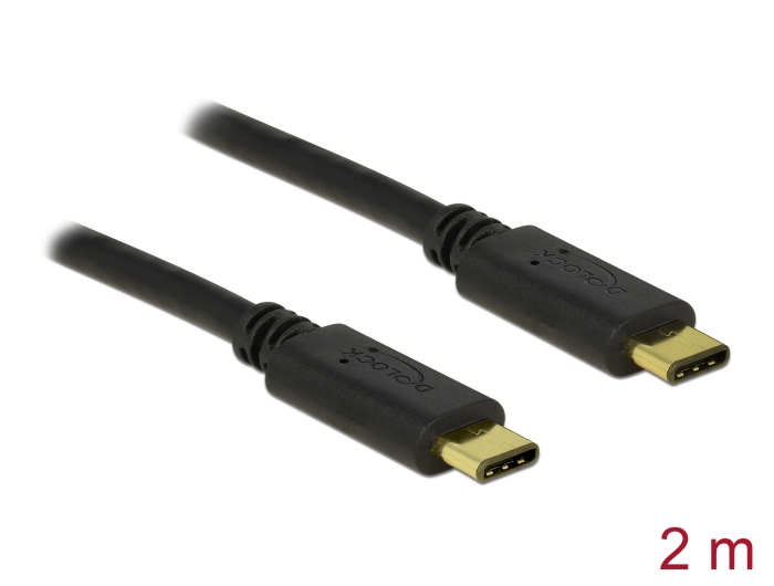Delock USB 2.0 Kabel Type-C zu Type-C 2 m 3 A #1 