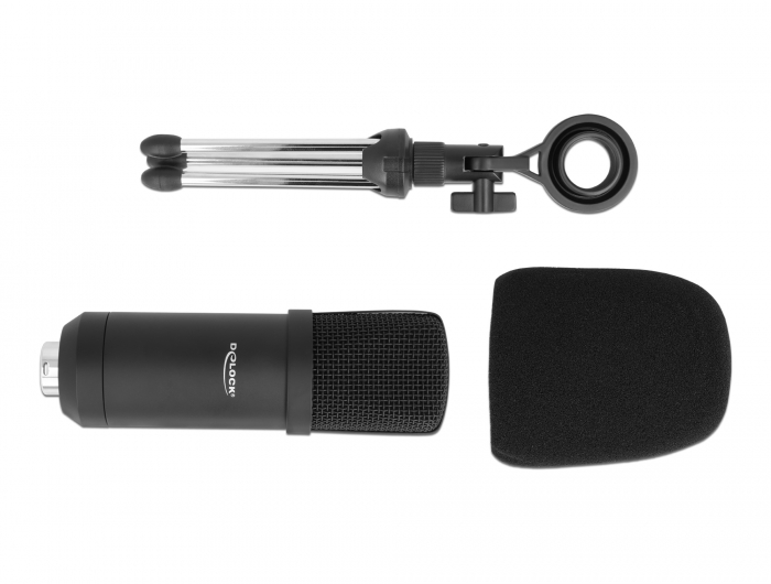 Delock Professionelles USB Kondensator Mikrofon 24 Bit / 192 kHz für PC und Notebook #4 