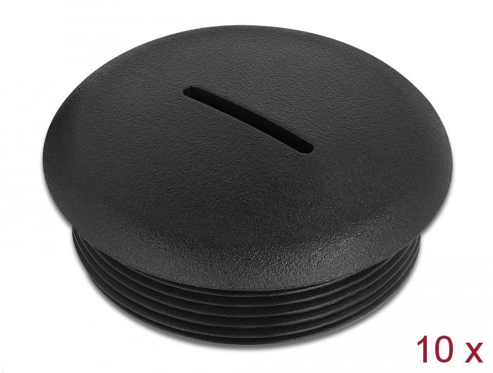 Delock Verschlussstopfen M40 x 1,5 schwarz 10 Stück #1 