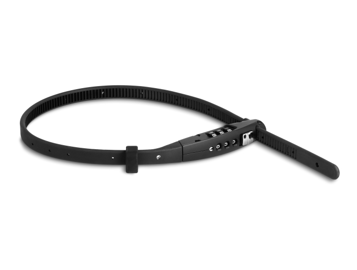 Navilock Universal Sicherungskabelbinder mit Zahlenschloss - L 410 x B 10 mm schwarz #1 