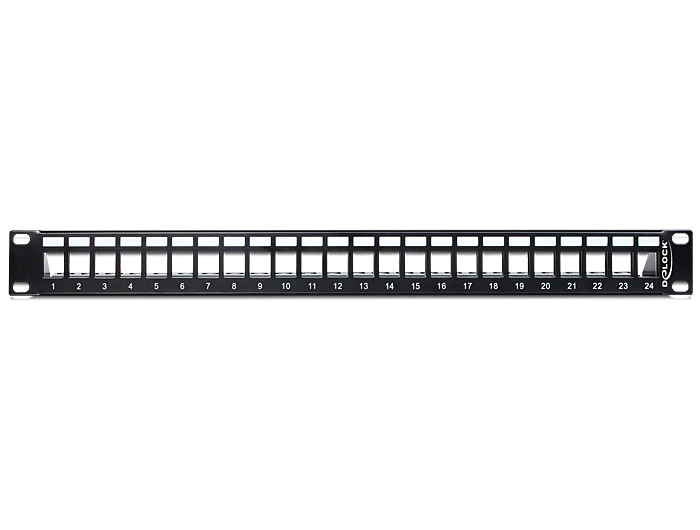 Delock 19″ Keystone Patchpanel 24 Port schwarz #3 