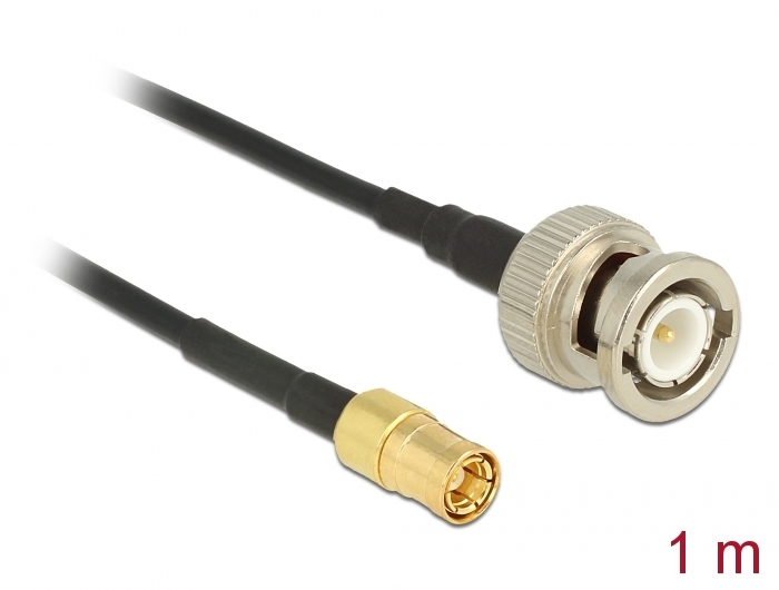 Delock Antennenkabel BNC Stecker > SMB Stecker RG-174 1 m #1 