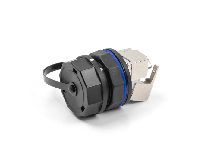 Schutzkappe für Delock RJ45 Einbaubuchsen 67047 und 67048 IP68 staub- und wasserdicht schwarz #3 