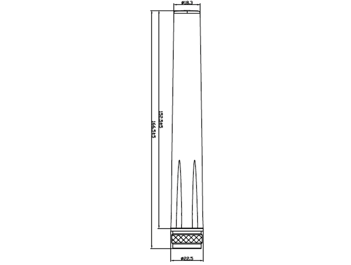 Delock GSM / UMTS Antenne N Stecker 2,5 dBi omnidirektional starr outdoor weiß #3 