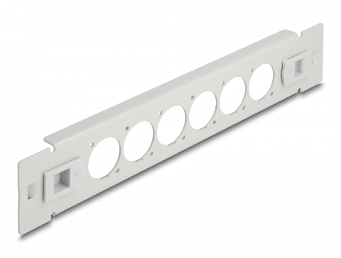Delock 10″ D-Typ Patchpanel 6 Port werkzeugfrei grau #3 