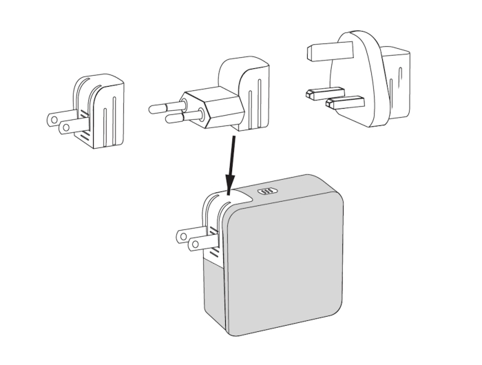 Delock USB GaN Ladegerät 3 x USB Type-C™ PD 3.1 und 1 x USB Typ-A mit 145 W inklusive Strom-Adapter für EU / US / UK #4 