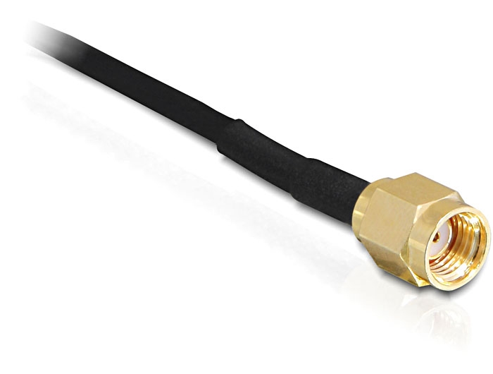 Delock WLAN 802.11 b/g/n Antenne RP-SMA 4 dBi omnidirektional Gelenk mit magnetischem Standfuß #3 