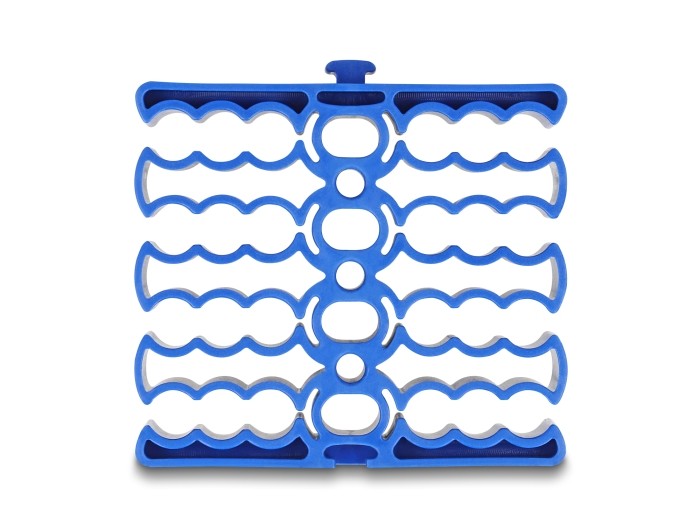 Delock Kabel-Organizer mit 24 Kabeleinführungen blau #3 