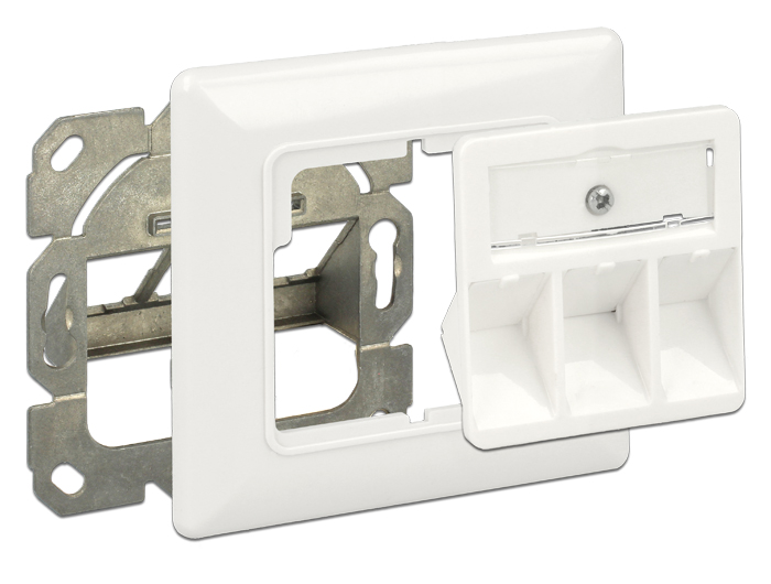 Delock Keystone Anschlussdose 3 Port kompakt #2 