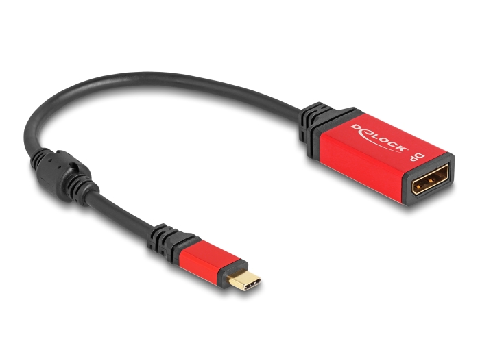 Delock USB Type-C™ zu DisplayPort Adapter (DP Alt Mode) 8K 30 Hz mit HDR Funktion rot #2 