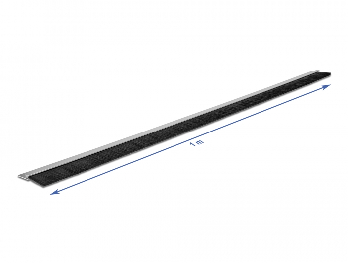 Delock Bürstenstreifen 40 mm mit Alu-Profil gerade - Länge 1 m #5 