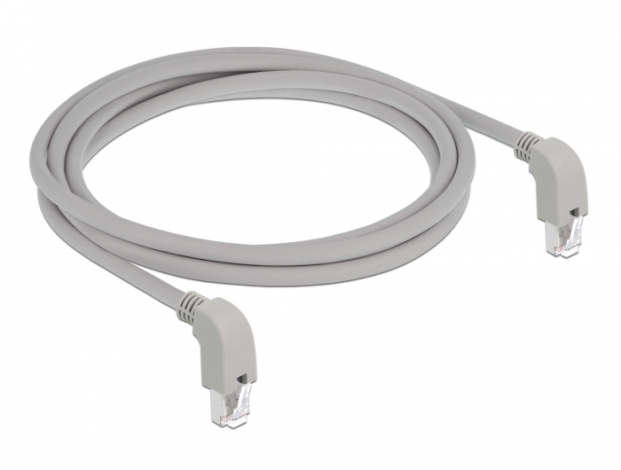 Delock Netzwerkkabel RJ45 Cat.6A S/FTP unten / unten gewinkelt 2 m #3 