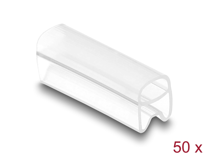Delock Kabelmarkierer für Kabeldurchmesser 1,5 - 2,5 mm 50 Stück transparent #1 