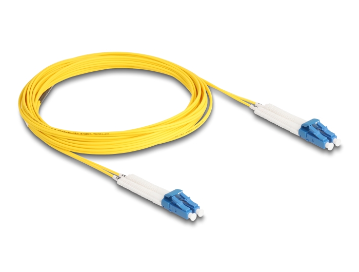 Delock LWL Kabel LC Duplex zu LC Duplex Singlemode OS2 winkelbar 5 m #2 