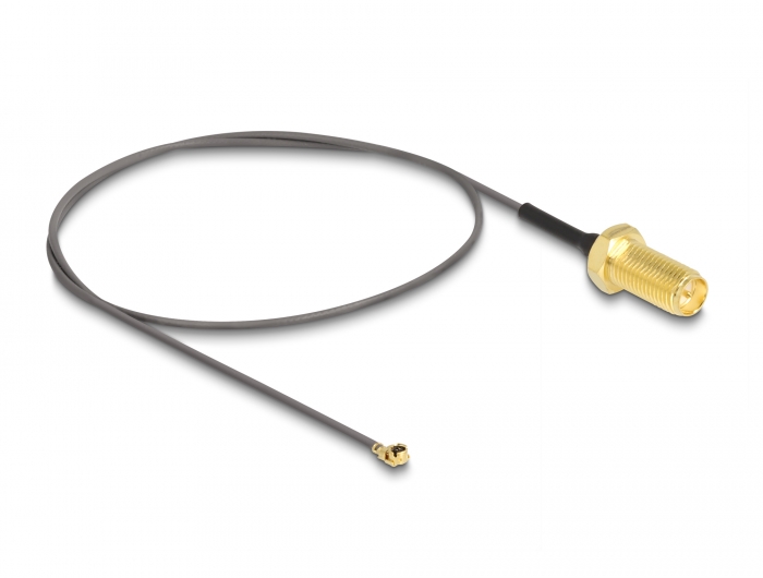 Delock Antennenkabel RP-SMA Buchse zum Einbau zu MHF® I Stecker #4 