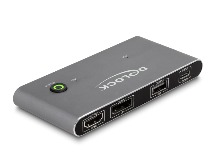 Delock USB-C™ KVM Switch zu HDMI und DisplayPort 8K MST mit USB 2.0 #2 