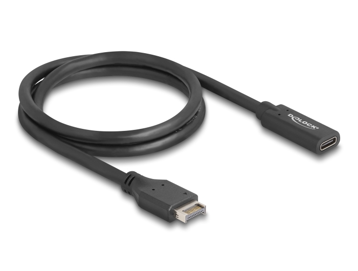Delock USB 10 Gbps Kabel Typ-E Key A 20 Pin Stecker zu USB Type-C™ Buchse 70 cm #2 