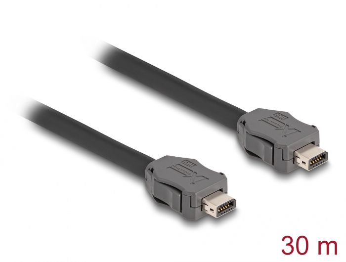 Delock Kabel ix Industrial® (A-Kodierung) Stecker zu Stecker Cat.7 30 m #1 