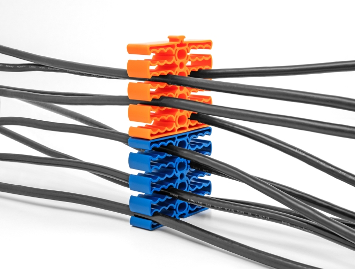 Delock Kabel-Organizer mit 24 Kabeleinführungen blau #4 