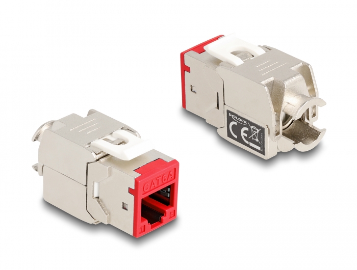 Delock Keystone Modul RJ45 Buchse zu LSA Cat.6A werkzeugfrei farbig Set 8 Stück #4 