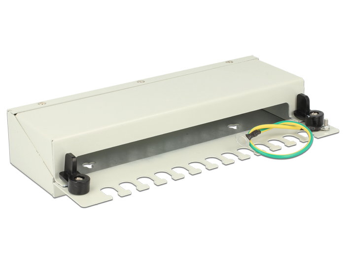 Delock Keystone Desktop Patchpanel 12 Port grau #2 