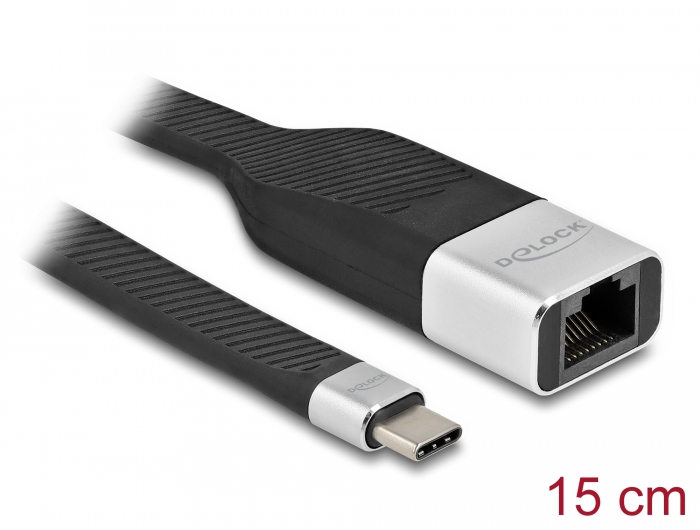Delock FPC Flachbandkabel USB Type-C™ zu Gigabit LAN 10/100/1000 Mbps 15 cm #1 