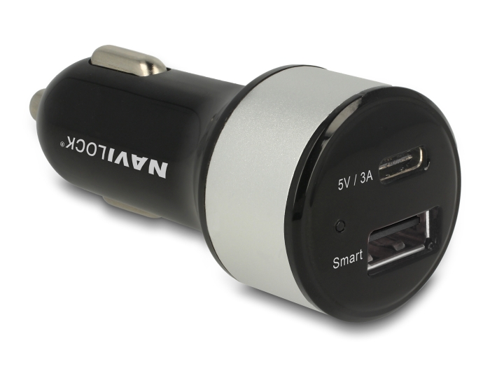 Navilock Kfz Ladeadapter 1 x USB Type-C™ + 1 x USB Typ-A 25 W #1 